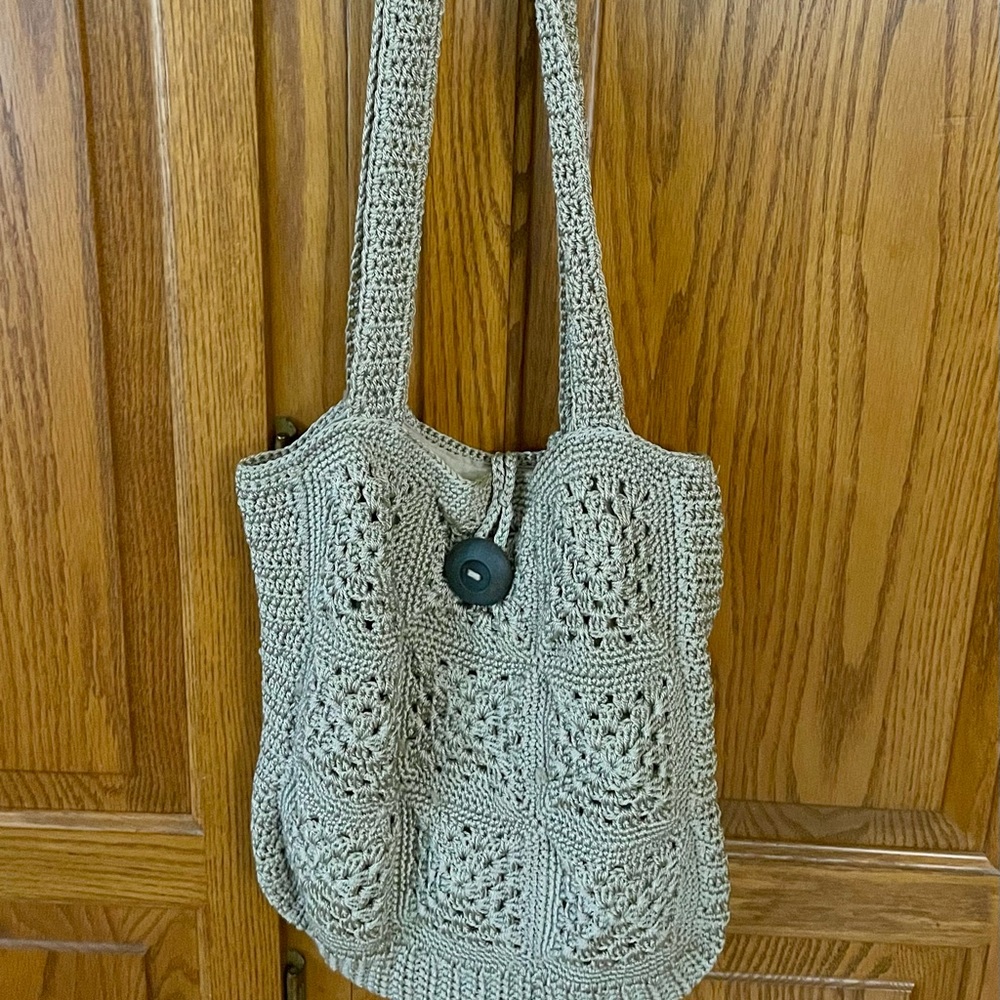 Vintage Crochet Shoulder Bag. GUC. - Picture 6 of 12